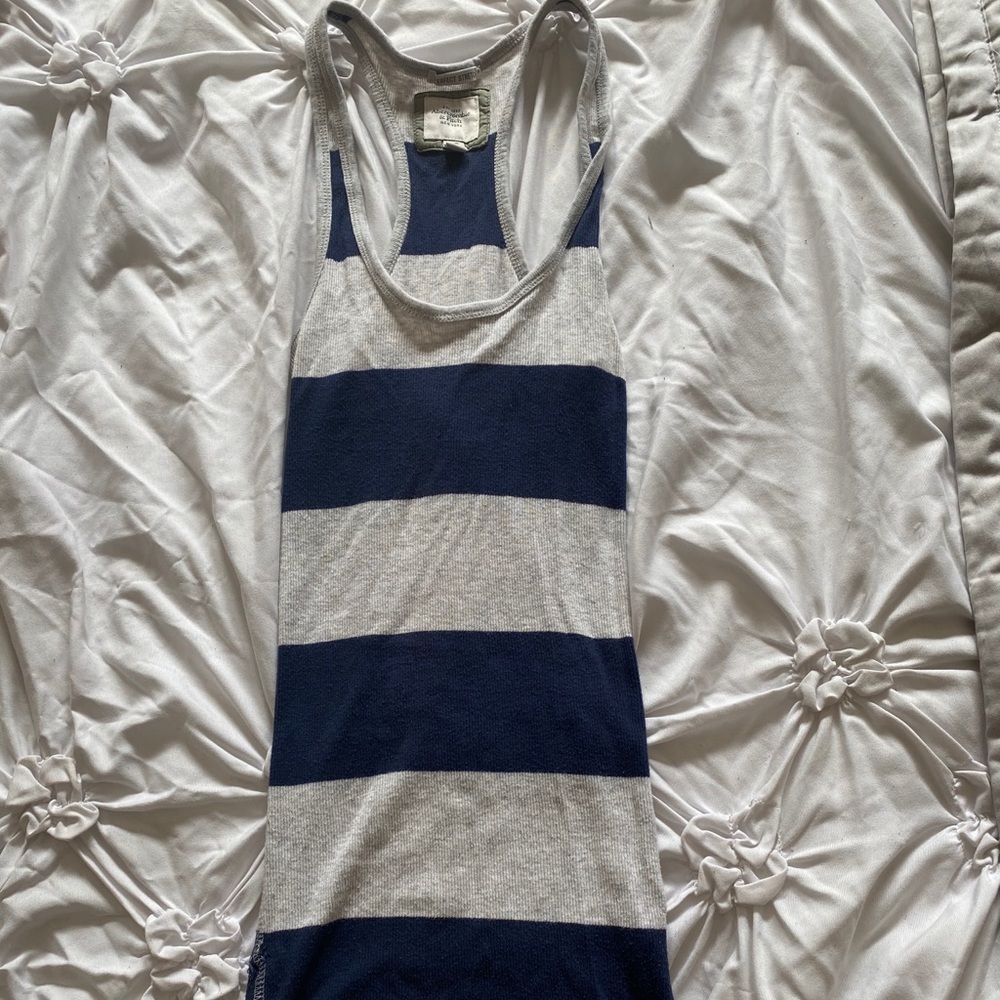 Abercrombie & Fitch XS Stretchy Striped Tank Top